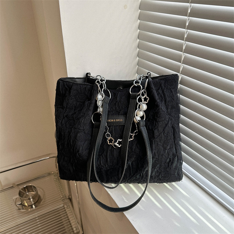 2025NEW Retro solid color canvas women s handbag fashionable trend large capacity fashion shoulder bag