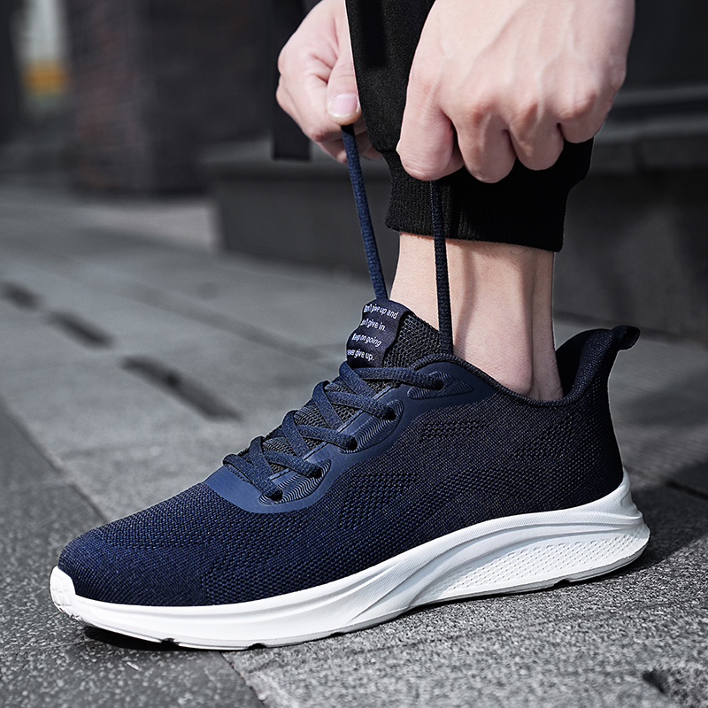 Sneakers Mesh Lightweight Casual Lac-up Men Tenis Breathable Running Shoes Mens Trainers atillas Hombre EU38-45