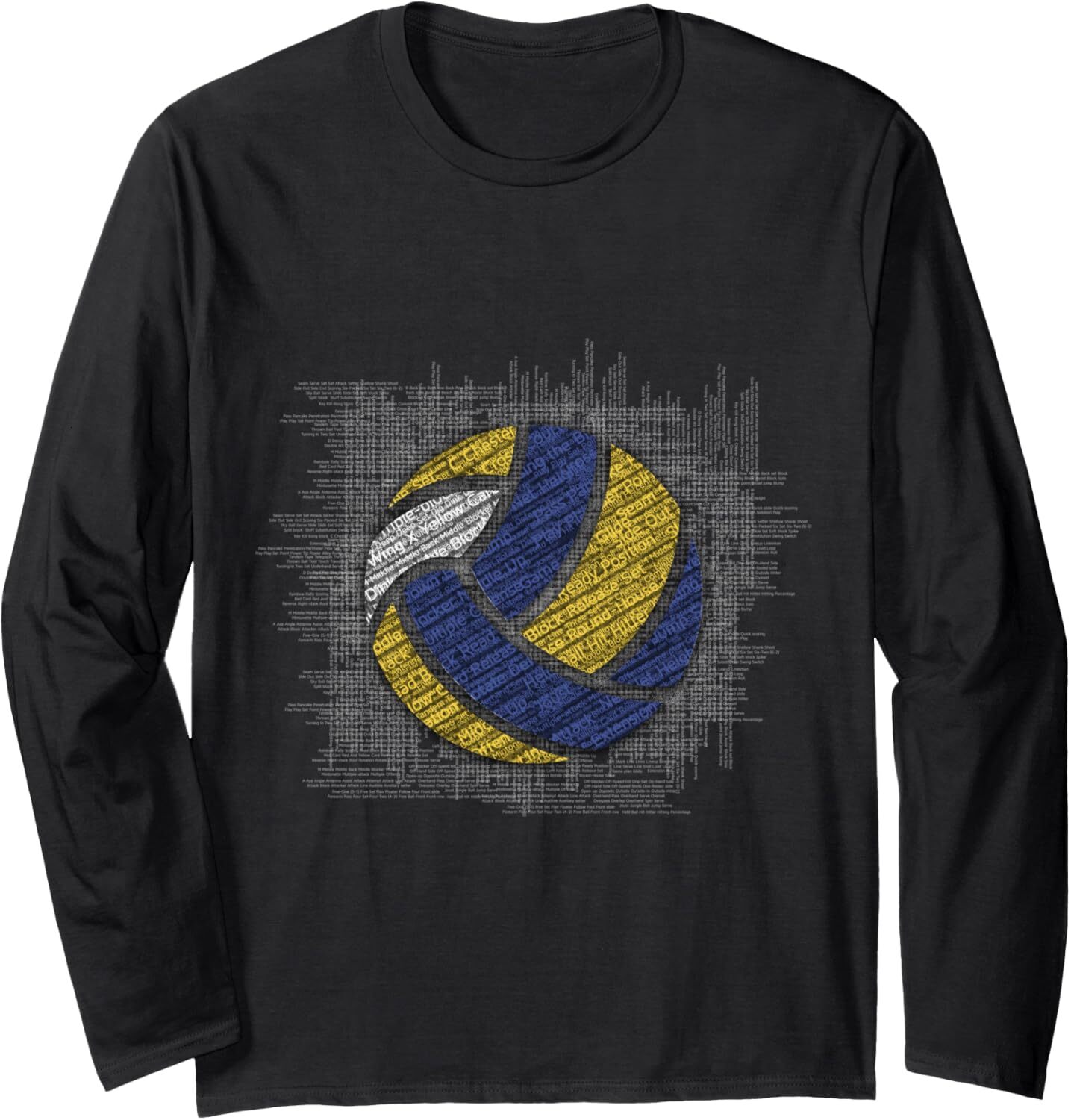 Long Sleeve Shirts for Men sweatshirt Volleyball Words Ball Funny Volleyball Player Gift Long Sleeve Tee Streetwear Casual tops clothes