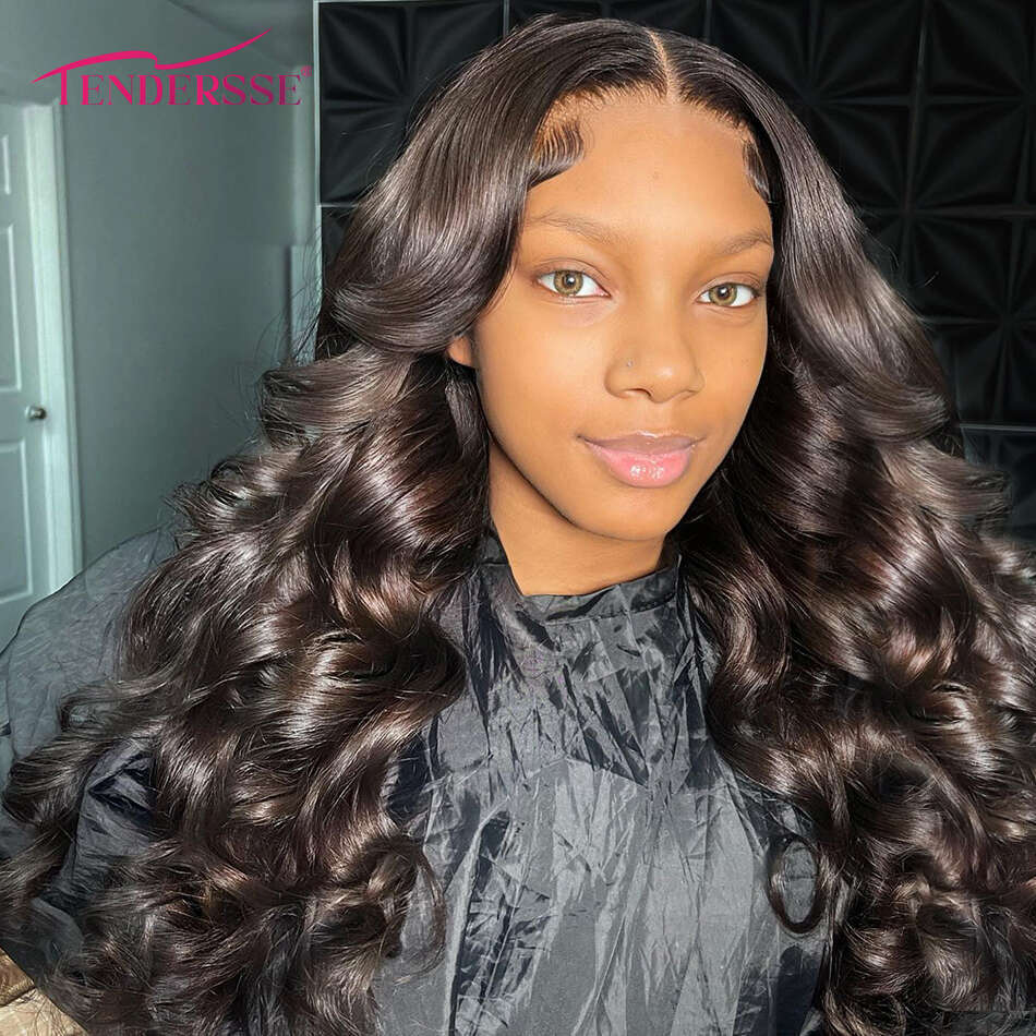 100% Indian Bouncy Curly Loose Wave 13x4 HD Lace Front Ombre Double Drawn Curl Wig 250% Density Glueless with Baby Hair
