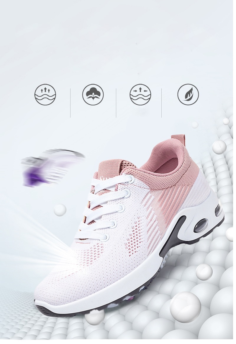 2024 Women's Sports Shoes Spring Women Casual Sneakers Outdoor Running Shoes Fashion Urltra Light Knit Breathable Shoe