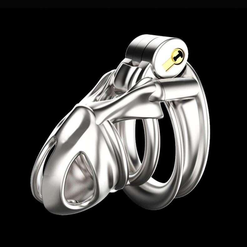Sexyshop Man Stainless Steel Male Chastity Devices Cock Cage Penis Ring Adult Sex Toys Chastity Cage