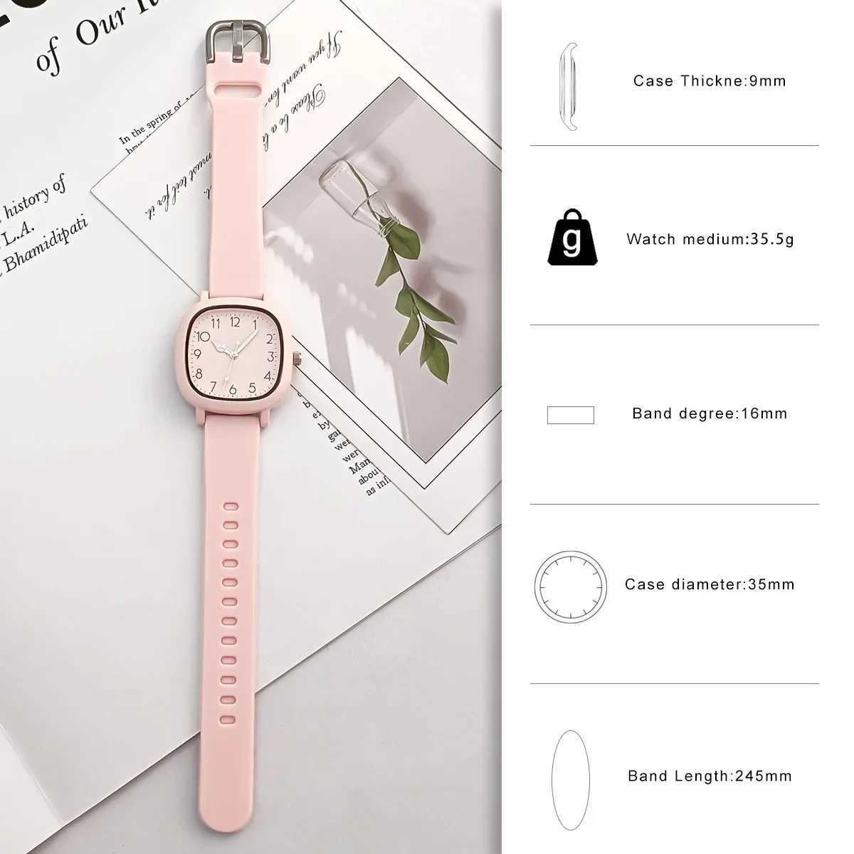 Fashion Women Watch Silicone Quartz Wristwatches for Women Clock Gift Candy Color Sport Ladies Watches Reloj MujerX240920