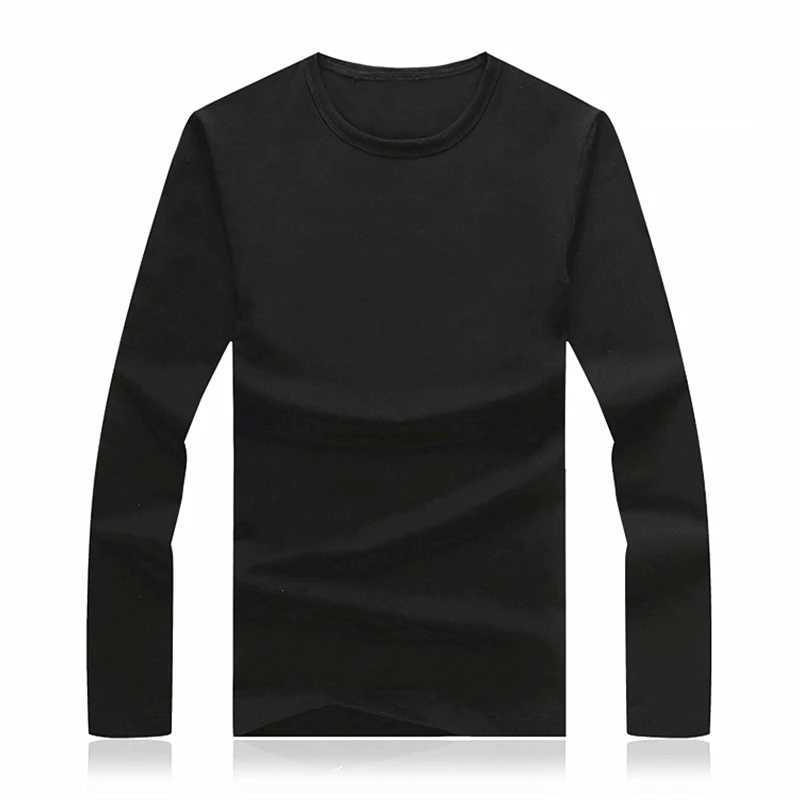 2024 MRMT Mens T-Shirts 3 Basic Colors Long Sleeve Slim Men T-Shirt Young Man Pure Color Tops Tees Shirt O-Neck For MaleX240919