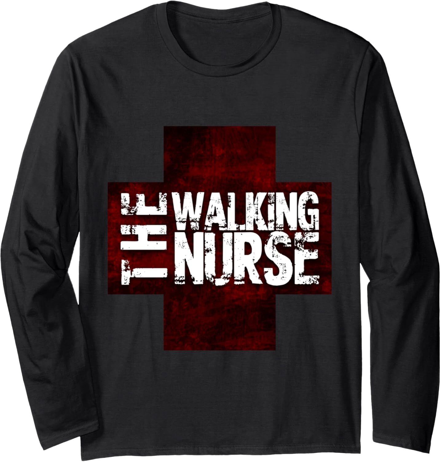 Long Sleeve Shirts for Men sweatshirt The Walking Nurse, Funny Zombie Style Halloween Gift Long Sleeve Tee Streetwear Casual tops clothes