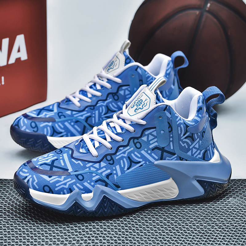 2023 New High Quality Men's Basketball Sneakers Streetwear Hip Hop Purple Sneakers Men Anti-slip Gym Sports Male Training Shoes