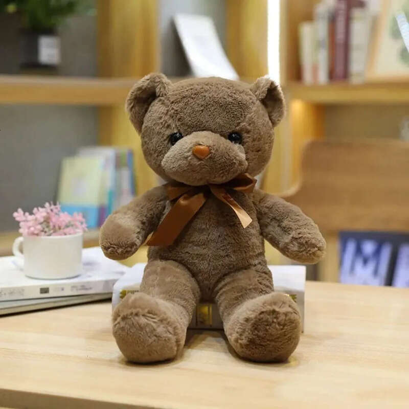 Cute Brown Heart 30Cm With Teddy Animals Valentines Day Soft Plushie Toy Stuffed Bear Plush Gifts For Girlfriend Kid