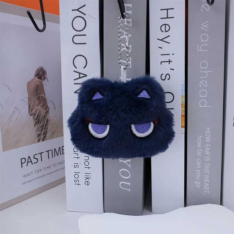 Cartoon Cat Squeak Keychain Pendant Cute Plush Doll Toy Kawaii Soft Stuffed Bag Charms Decorations For Couple Friends GiftX240919