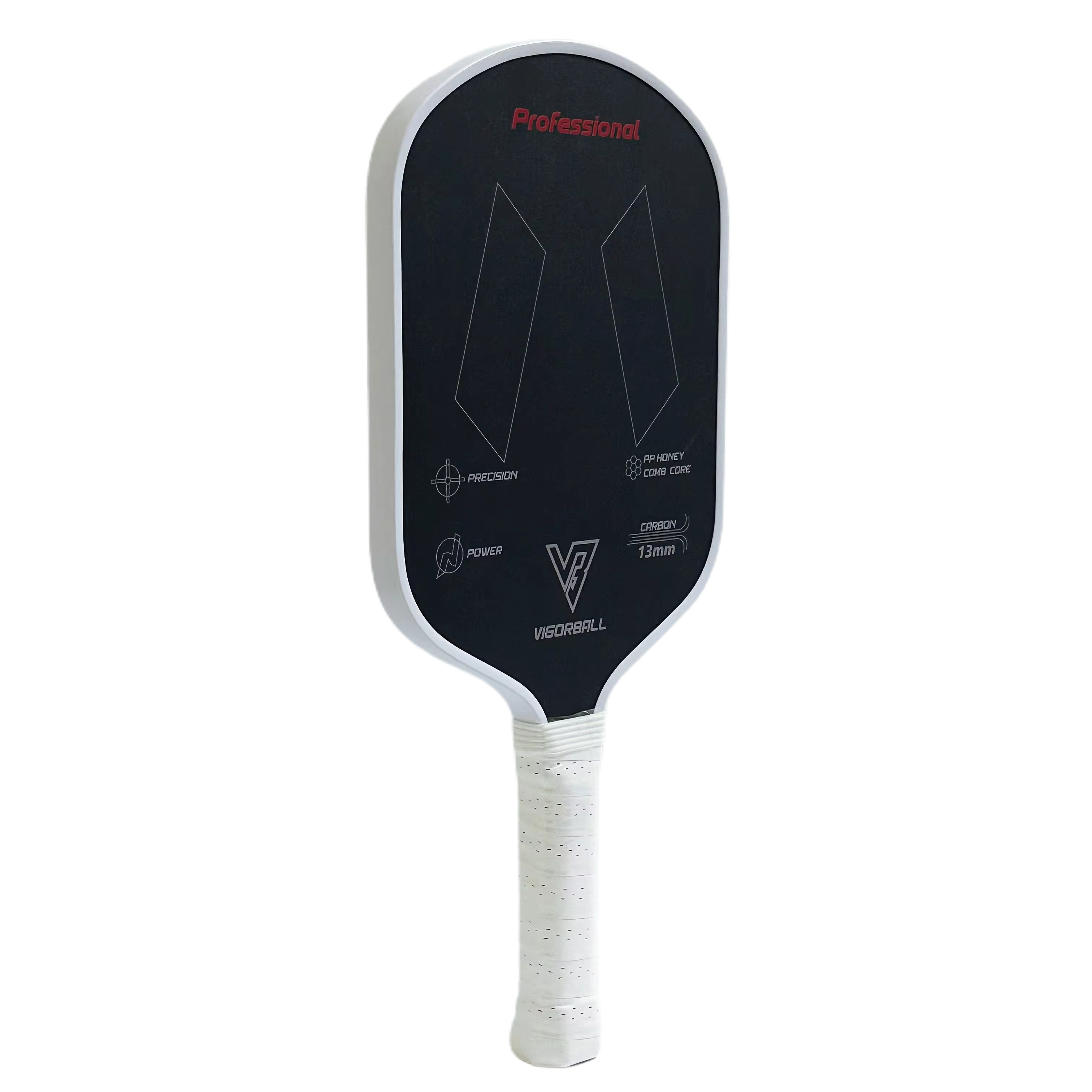 VIGORBALL T700 Carbon Fiber Surface Pickleball Paddle, 13mm Honeycomb Core, Enhanced Control, Power and Spin for beginner