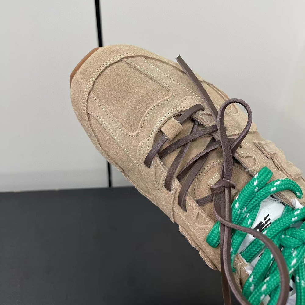 New Flat Casual Shoes loafer mule Women Round Toe Lace Up Men Shoes Running Couple Shoes Cow Suede Unisex Sneakers Outdoor Sports and Leisure Shoes S25520