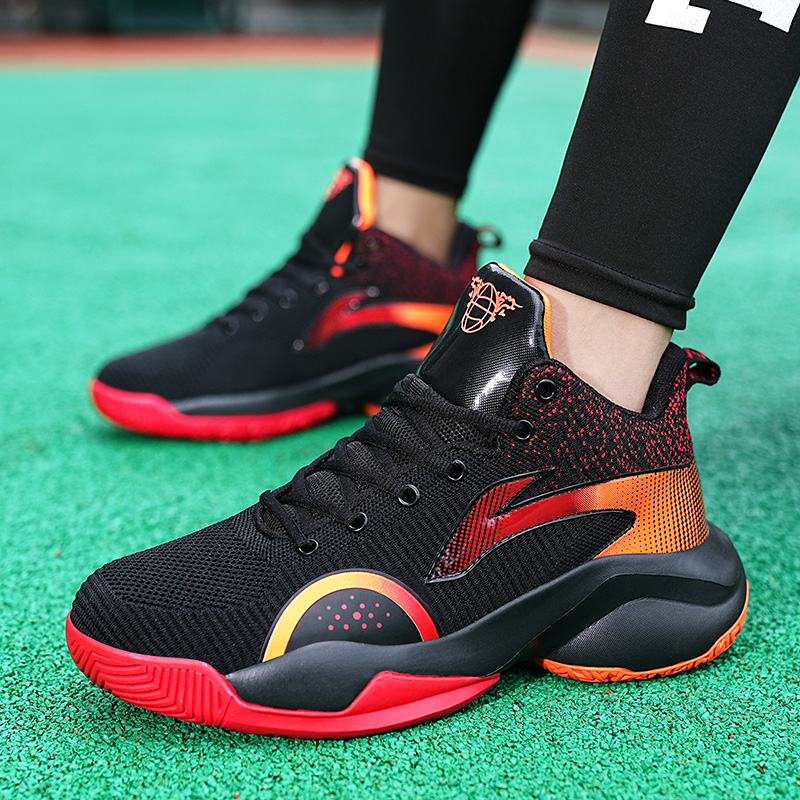 Men Shoes Outdoor Cushioning Non-slip Basketball Shoes Breathable Men Casual Sneakers Athletic Fitness Training Footwear Shoes