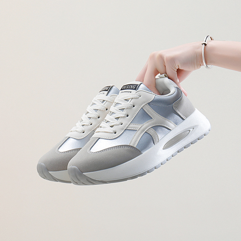 Free shipping Casual Shoes for Women Silver Brown Blue Breathable Lightweight Outdoor tennis Sneaker