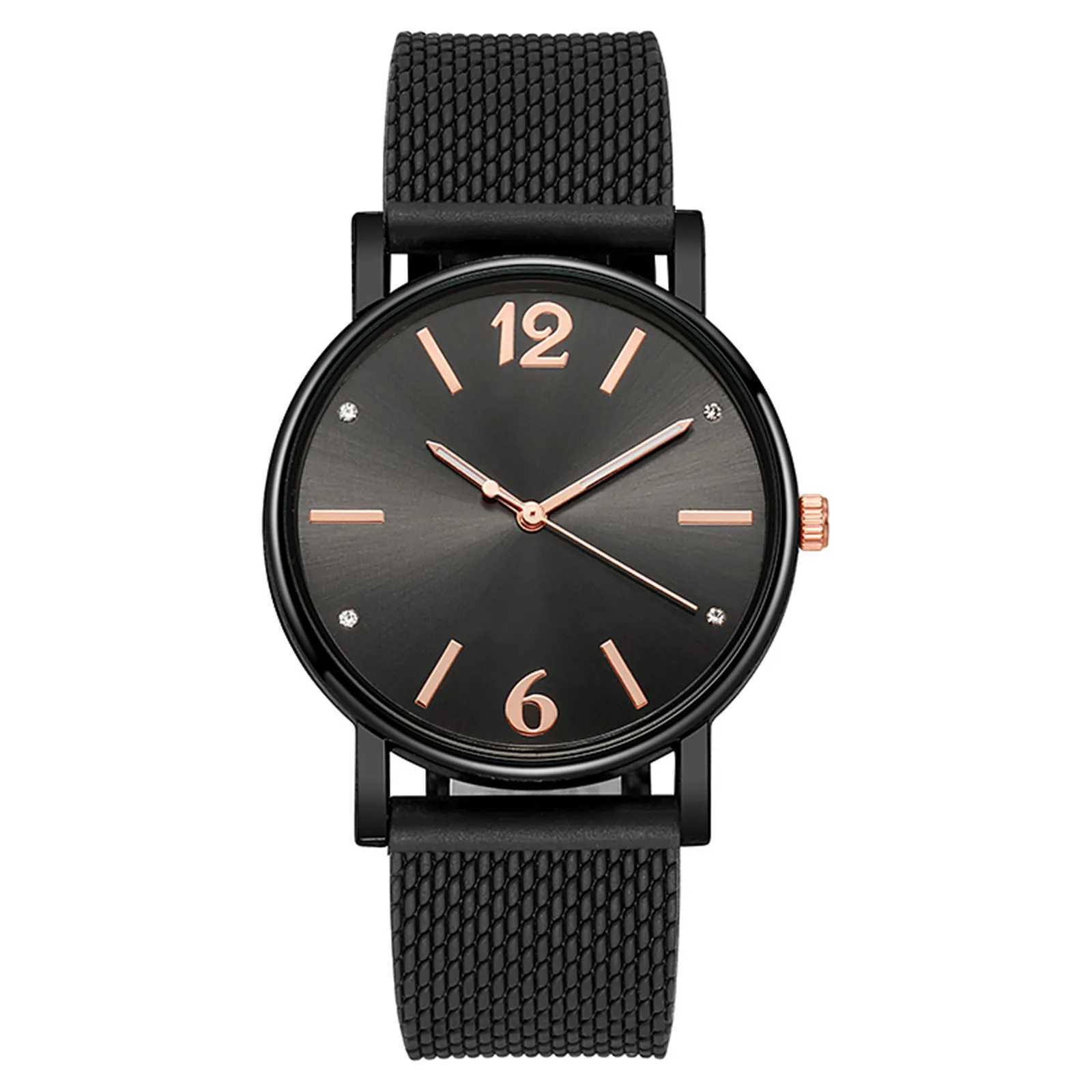 WomenS Diamond Mesh Strap Quartz Watch Simple Design Fashion Classic Round Dial Watches Breathable Strap Watch Reloj Para MujerX240920