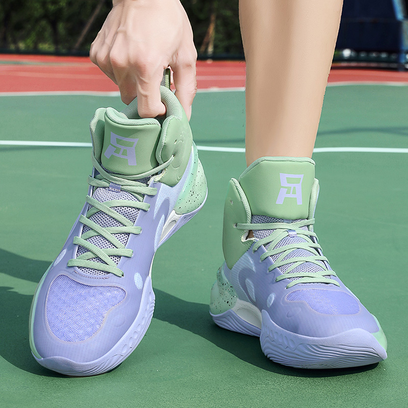 Basketball Shoes Male Rebound Professional Combat Students Anti-slip Shock Sports Shoes Zapatos Mujer Female 2024 Spring New