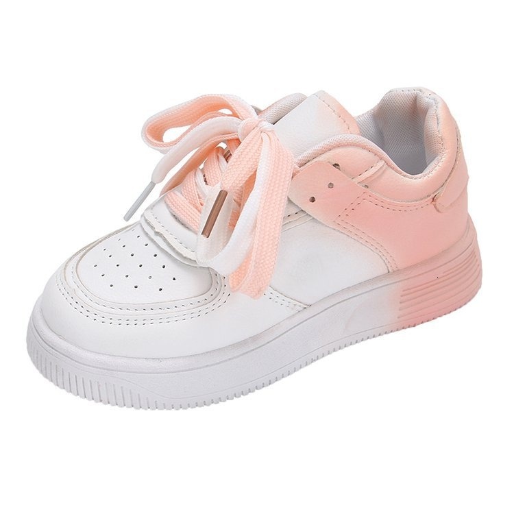 Girls' sports gradient color small white 2023 spring autumn new middle and large board children's casual shoes
