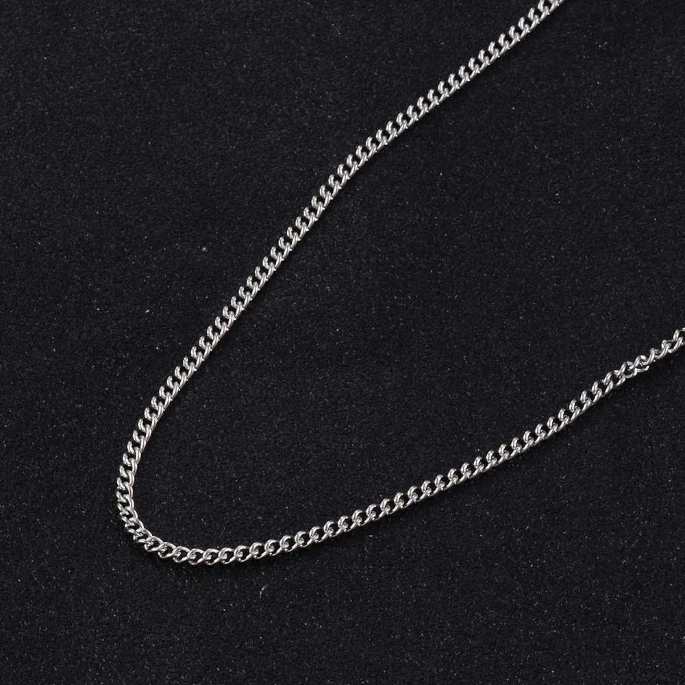 1.2 Width Stainless Steel Thin Basic Necklace Various Matching Fundamental Chain for Women Men Gold/ Silver color as Gift WolesX240919