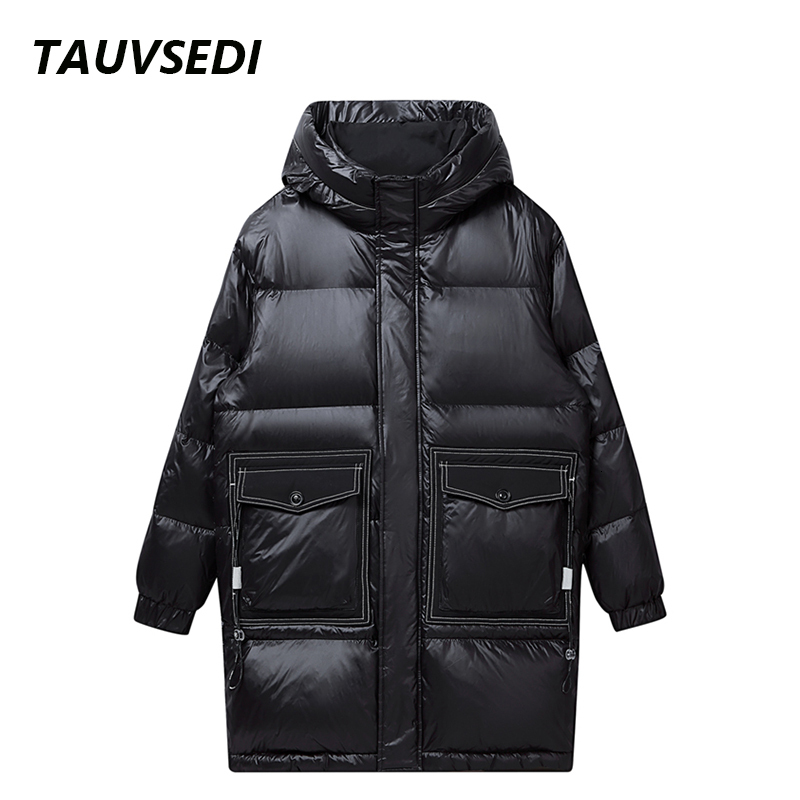 White Duck Down Winter Warm Windproof Hooded Puffer Jacket Men Waterproof High Quality Casual Overcoat Thicken Parkas