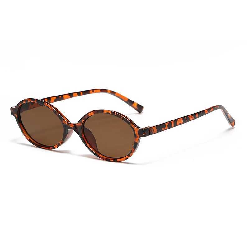 Vintage Oval Frame Sunglasses Fashion Retro Sun Glasses Brand Design UV400 Shades Eyewear Women Goggles FemaleX240920