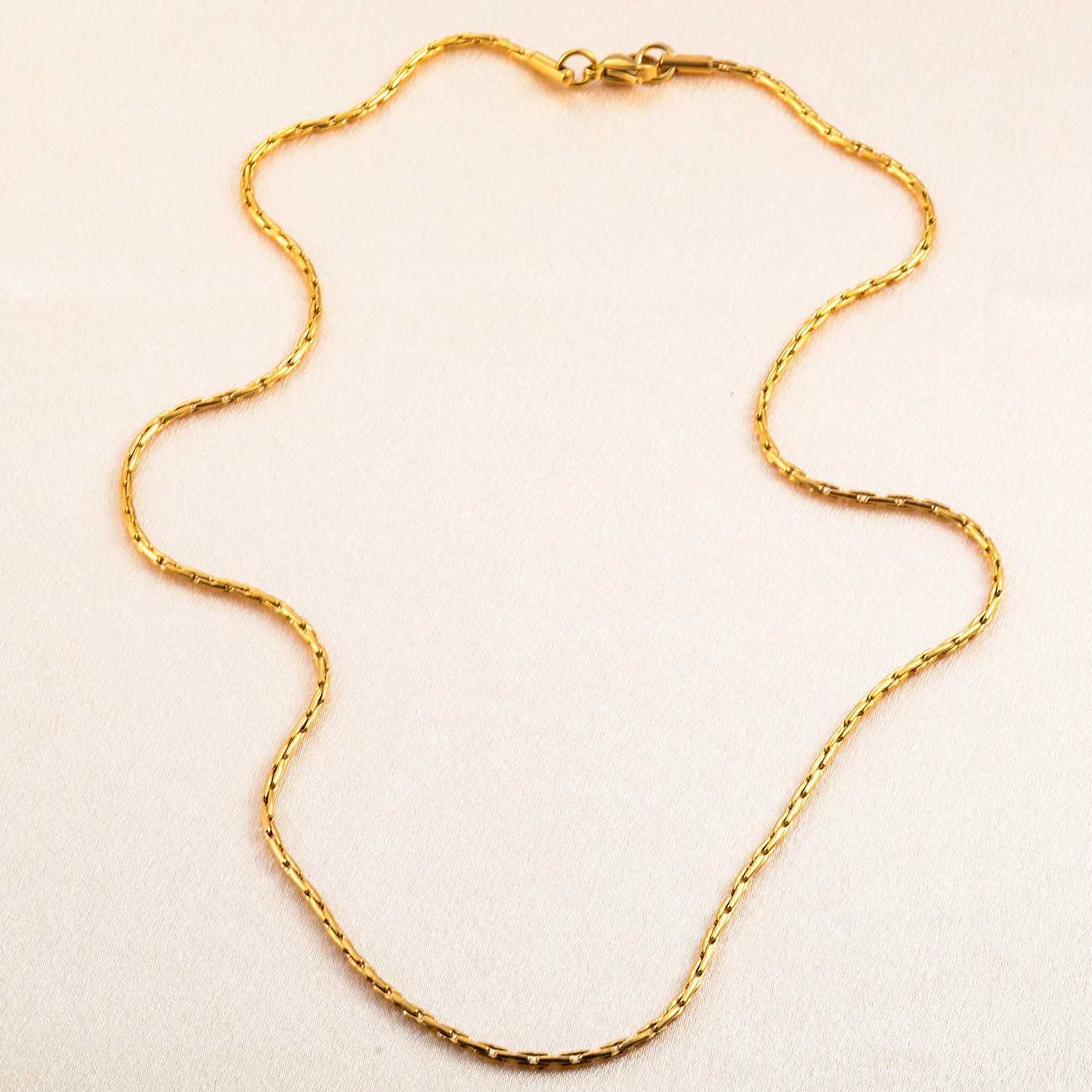 0.6/0.8/1/1.2/1.8/2.3mm Stainless Steel Gold Color Vertikal Tiny Chain Women Mens Necklace Party Gift JewelryX240919