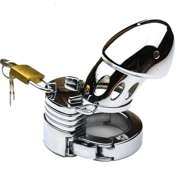 Factory hot sales men penis cock ring stainless steel cock cage male chastity belt device