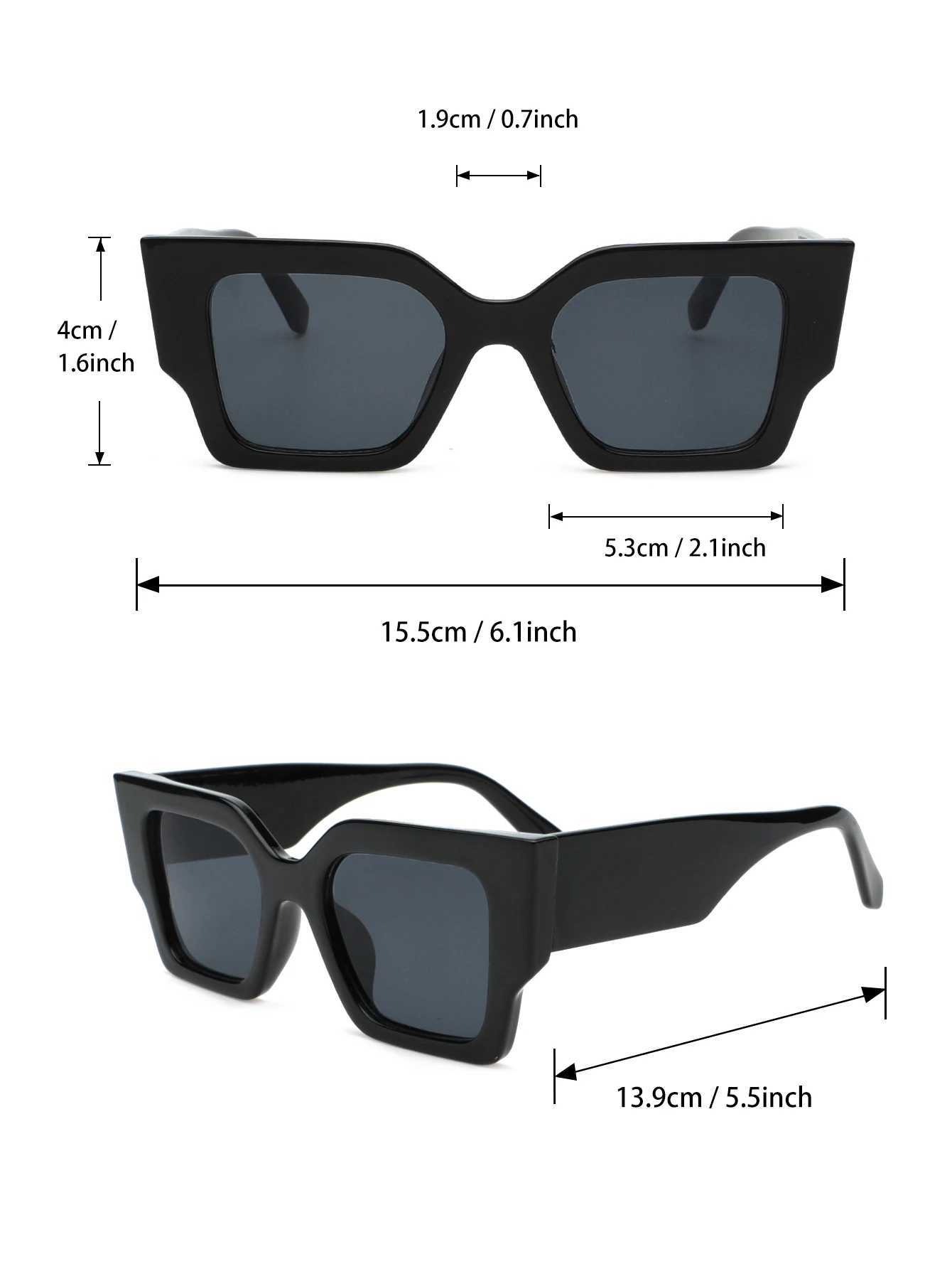 1 PC Fashionable Cat Eye Plastic Frame Versatile Trendy Sunglasses For Travel And GatheringsX240920