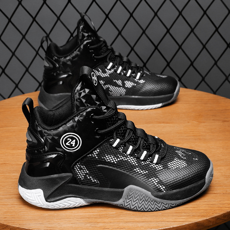 Explosive Children's Basketball Shoes Sports Shoes Trend Summer Trend Niche Design Comfortable Wear-resistant Mesh Surfacet