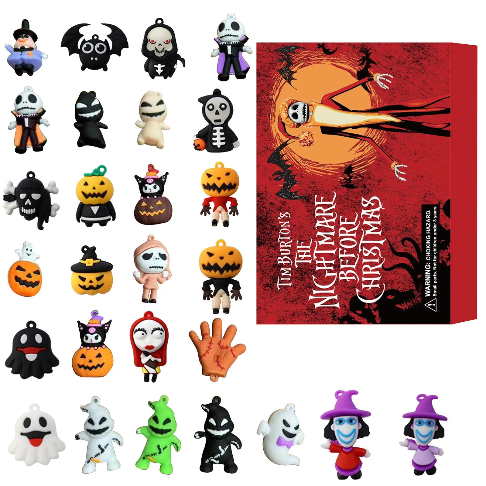 Fashion Blind Box Halloween Countdown Hole Fun Halloween Horror Box Gift 240914