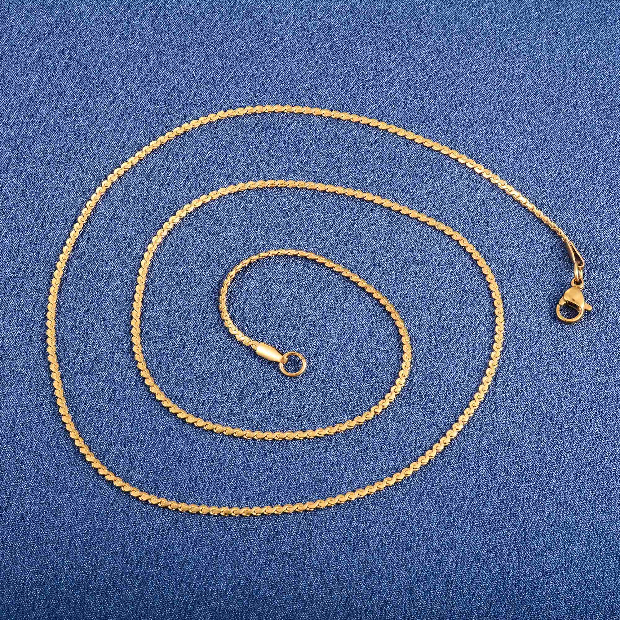 0.8/1.1/1.5mm Thin Necklace for Women Ladies Dainty Cable S Chain on Neck Collar Choker Stainless Steel Jewelry Accessories GiftX240919