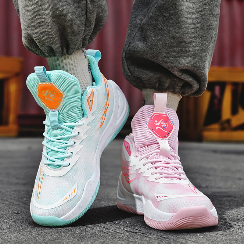 top High basketball male new youth shock-absorbing professional actual New combat sneakers students non-slip sports shoes