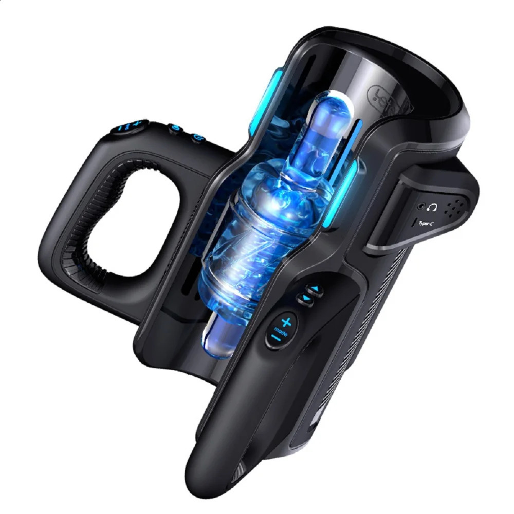 Powerful Thrusting High Speed Telescopic Heating Vagina Automatic Masturbation Sex Toy Male Masturbator Leten King Thrusting-Pro 240914