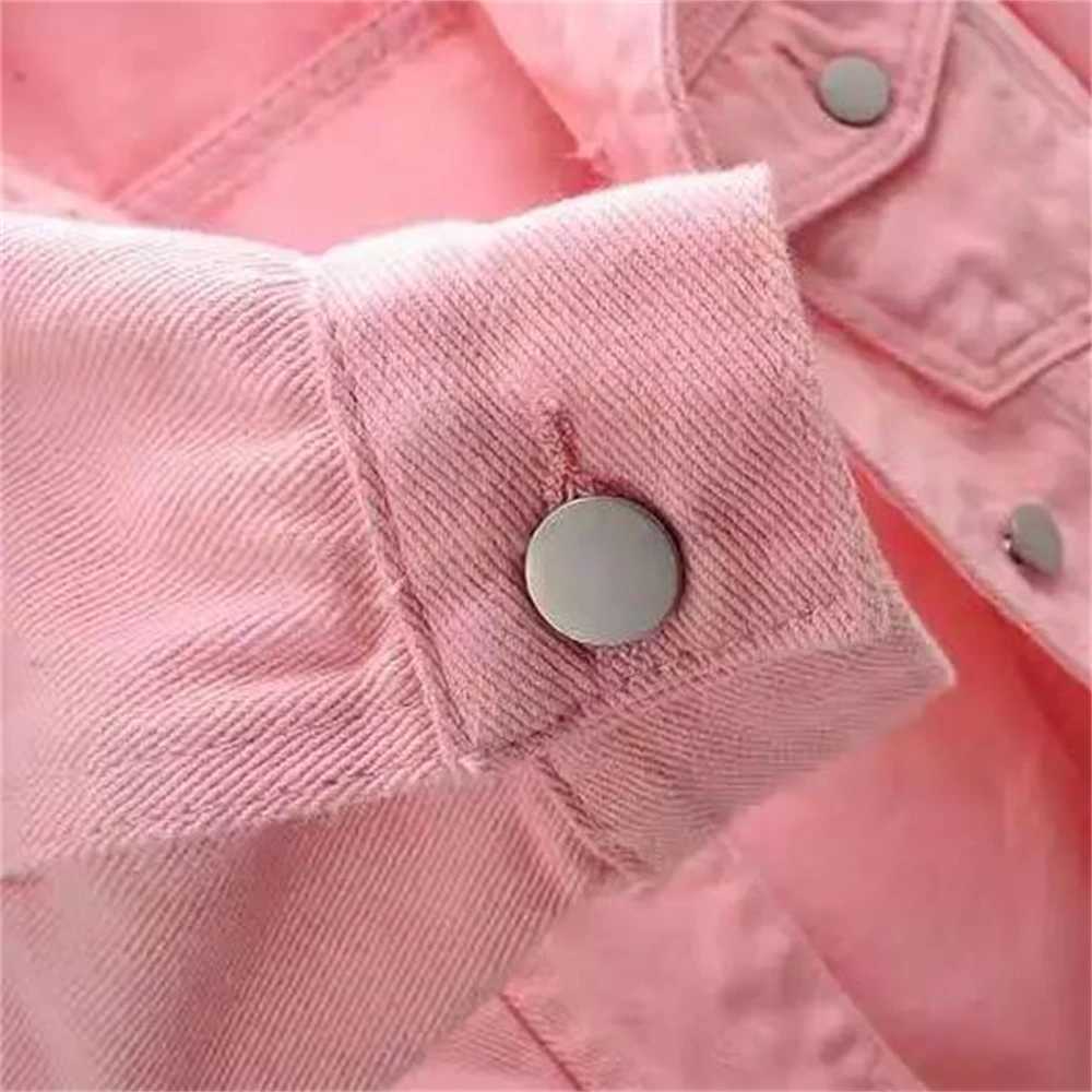 Denim Jackets Women Tops Candy Color Solid Short Slim Vintage Casaco Feminino Three Quarter Sleeve Jaqueta Feminina Fall SummerX240920