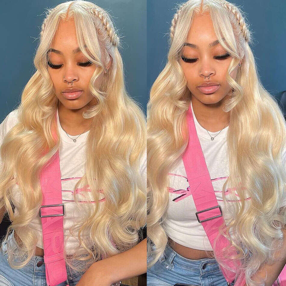 Blonde 613 Frontal 13X6 13X4 Hd Body Wave Human Hair Front Wig 100% Full Lace Wigs