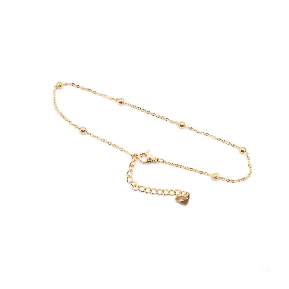 304 Stainless Steel Anklet Gold Color Round Chain Anklet Bracelet on the leg Jewelry Gift For Women Foot Jewelry Cool 1 Piece Y240920