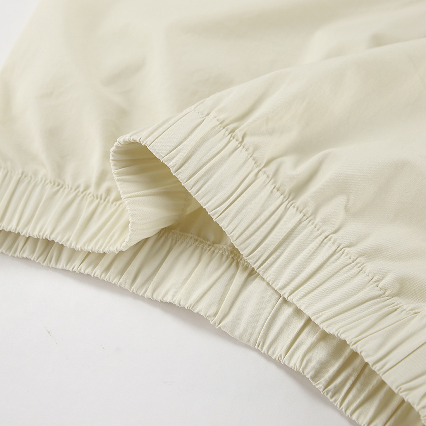 2024 autumn pure cotton apricot cardigan casual women's home wear loose five quarter sleeve pants pajama set