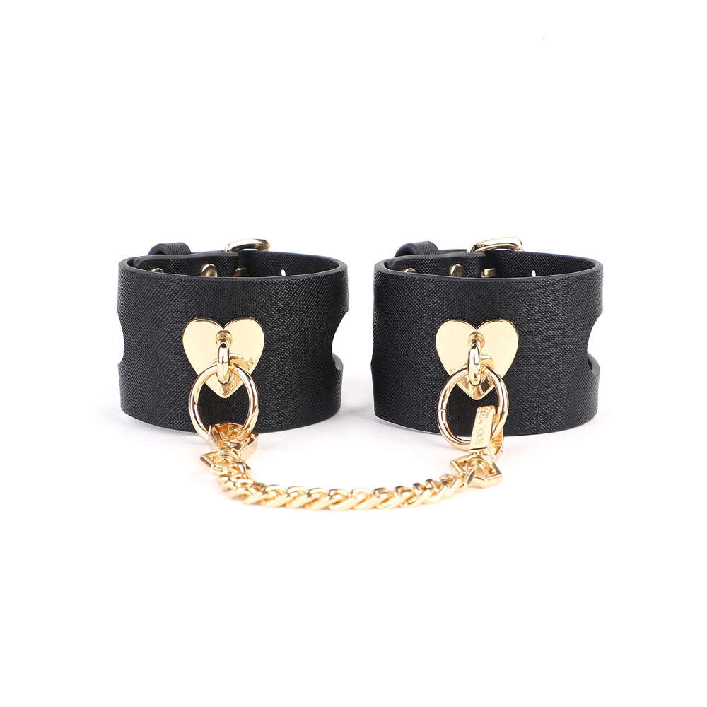 Sex toys SM props Double buckle Love sex handcuffs Binding handcuffs SM Alternative adult products hair replacement