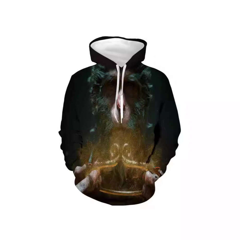 Men's Black Myth Wukong 3D Hoodie With Digital Printing, Cross Border Hoodie From Europe And America, Designed For Foreign Trade