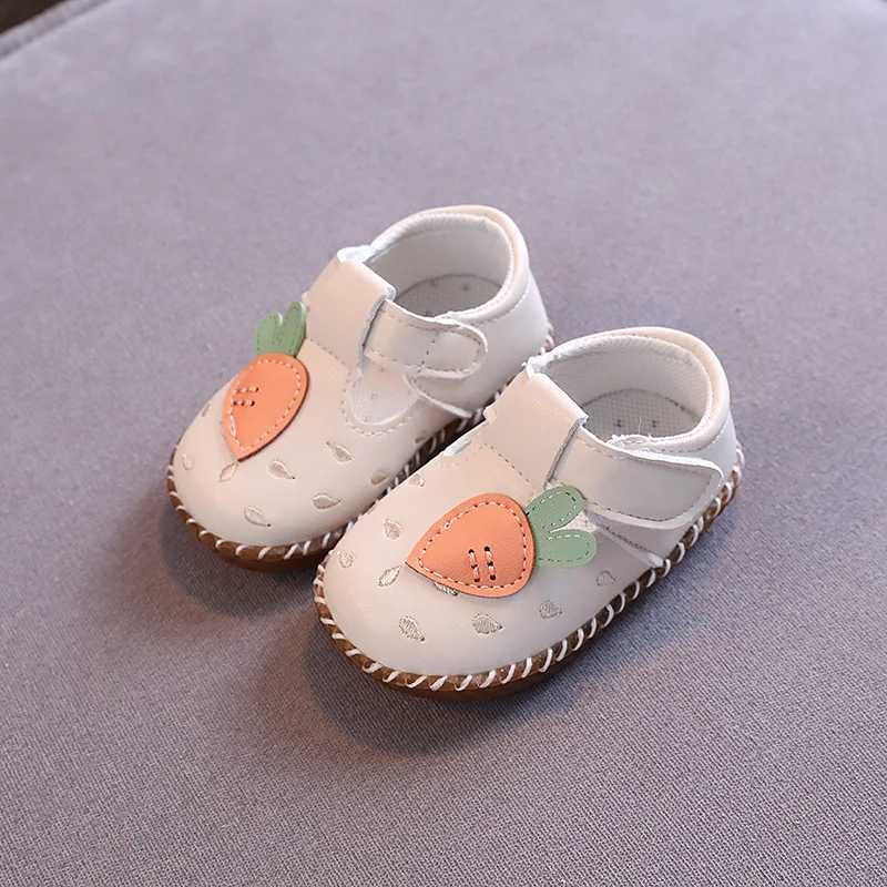 Summer Baby Shoes Carrot Soft Bottom Childrens Cute Leather Shoes Princess Toddler Shoes Non-slip Breathable Non-slip Hot M240920