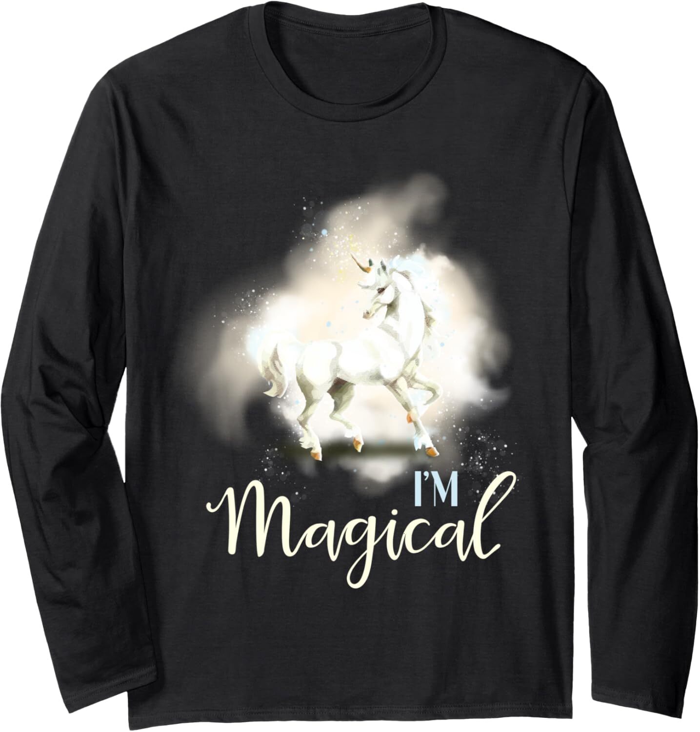 Long Sleeve Shirts for Men sweatshirt Im Magical Funny Cute Lovely Unicorn Gift Long Sleeve Tee Streetwear Casual tops clothes