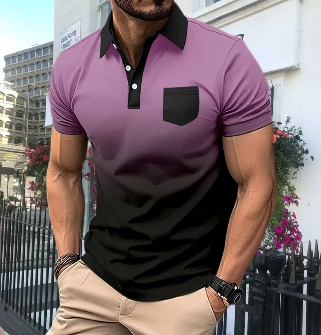 Bestselling Trendy Mens Polo Shirt Summer High end Luxury and Handsome Fashion Casual Sports Short Sleeves High Quality Mens CX240920