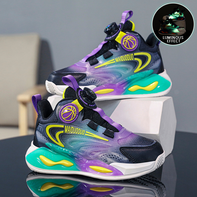 Children Basketball Shoes Boys Sports non-slip Tennis Running Shoes Sneaker for Girls Casual Comfortable Daily School Kids Shoes