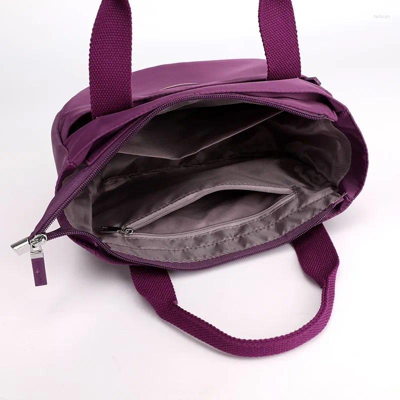 2025 NEW Drawstring Large Vintage Casual Tote Crossbody Bag Fashion Women Top-handle Bags Hight Quality Nylon Female Shoulder zhanyishengli