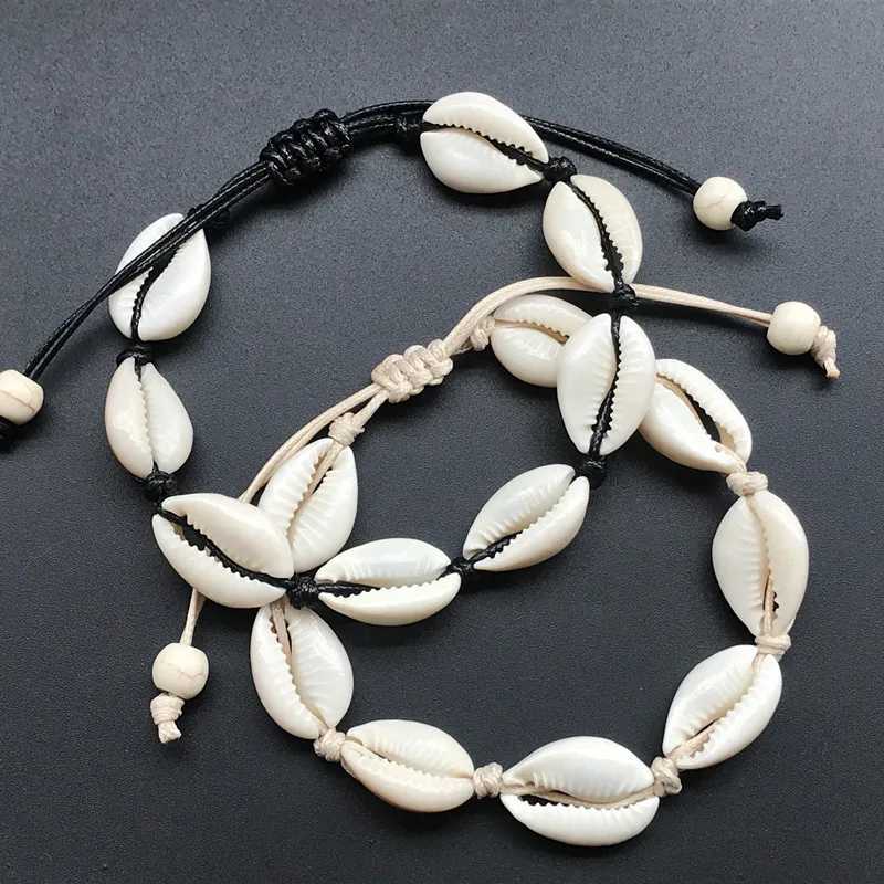 Anklets for Women shell Foot Jewelry Summer Beach Barefoot Bracelet ankle on leg Ankle strap Bohemian Accessories shell anklets Y240920