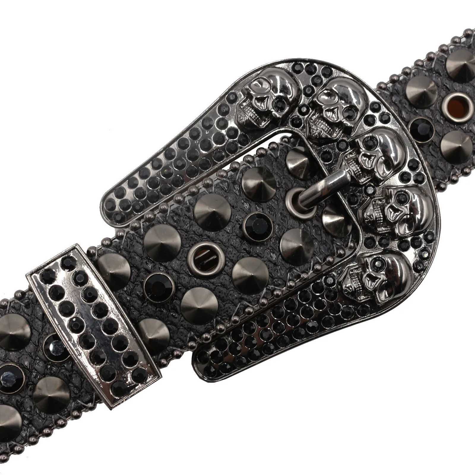 Fashionable luxury with diamond belt Western crystal stud belt Denim women Rhinestone belt Men Jean Cinto de Stras W240920