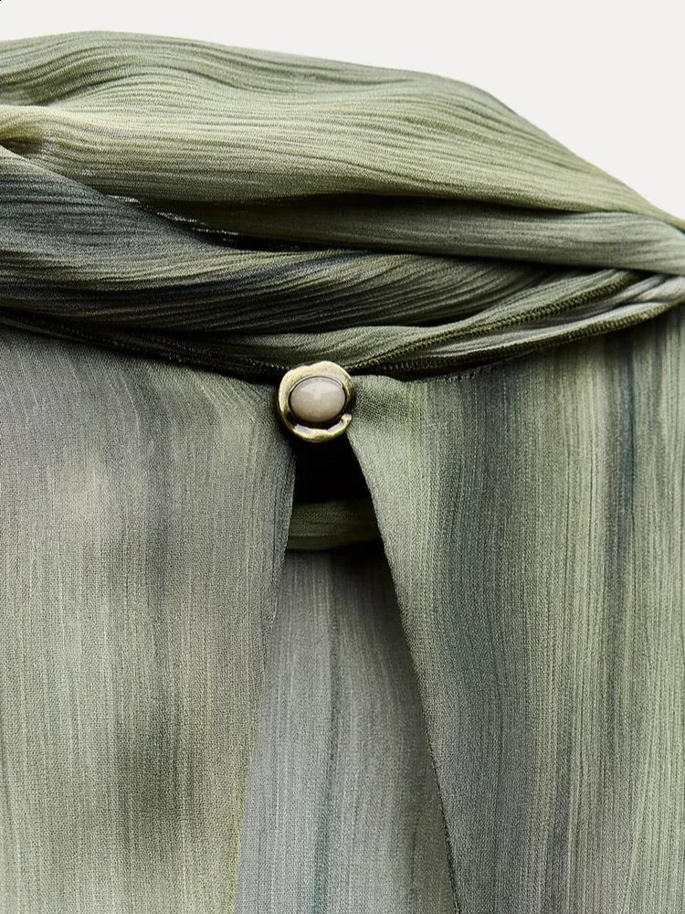 Elegant Sleeveless Lace Up Halter Maxi Dress Women Casual Round Neck Hollow Out Side Slit Dresses Summer Lady High Streetwear 240920