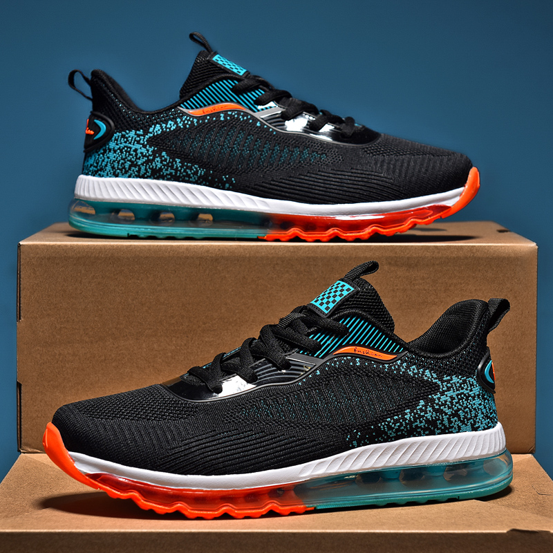 Mens Sneakers 2023 Top Quality Outdoor Running Shoes Men Air Cushion Breathable Comfortable Sports Non-slip Training Fiess 48