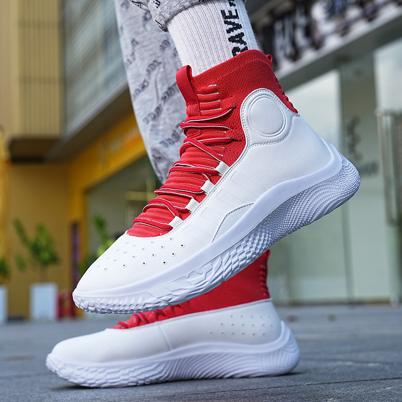Purple Fashion Profesional High Top Sports Man Lightweight Basketball Shoes Men Athletic Sneakers