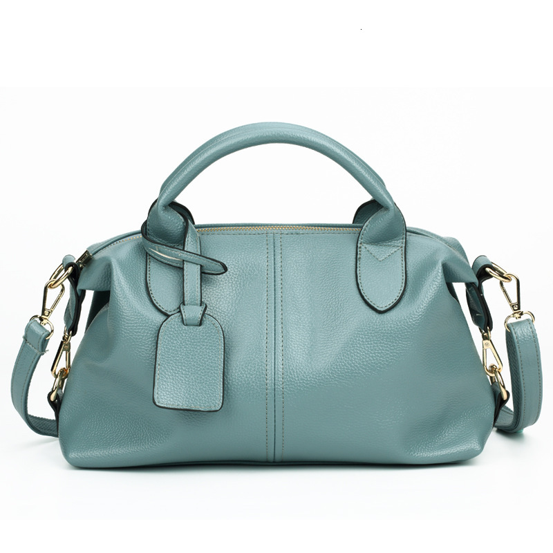 Soft Leather Boston Bags For Women 2024 New Handbags Large Capacity Shoulder Crossbody Fashion Exquisite Tote Bag