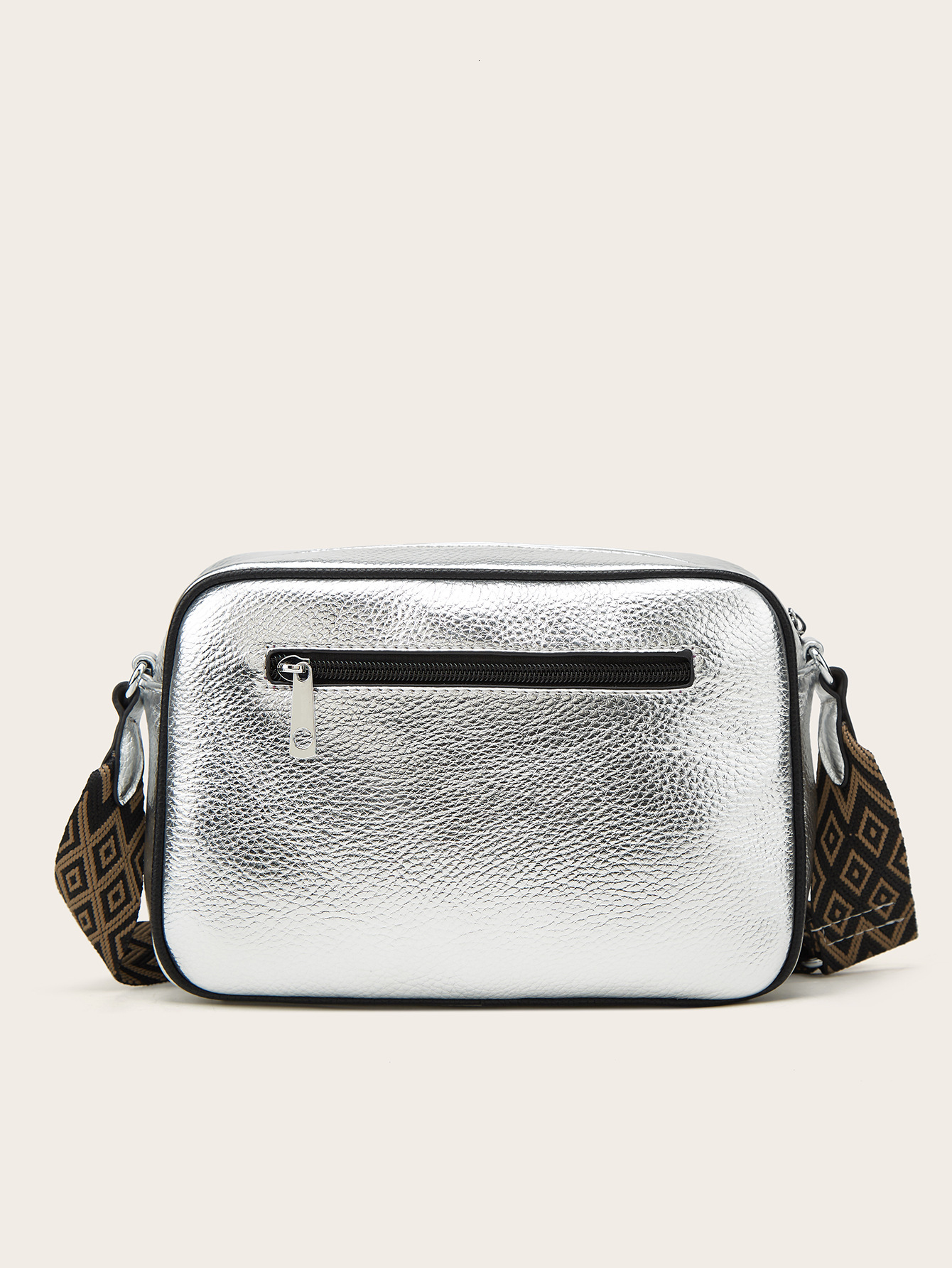 LEFTSIDE Small Sier PU Leather Crossbody For Women 2023 Winter Fashion Lady Bag With Wide Shoulder Belt Handbags