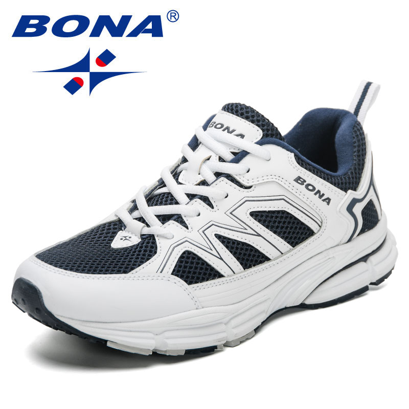 2023 BONA New Designers Jogging Men Running Brand Sneakers Man Sports Training New Walking Shoes Breathable m 1525