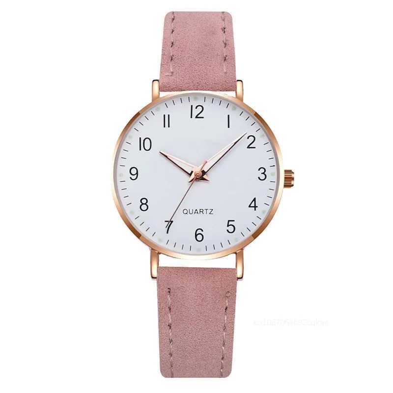 Women Fashion Watch Casual Bracelet Watches Set Leather Simple Round Dial Ladise Quartz Wristwatches Dress Clock Montre FemmeX240920